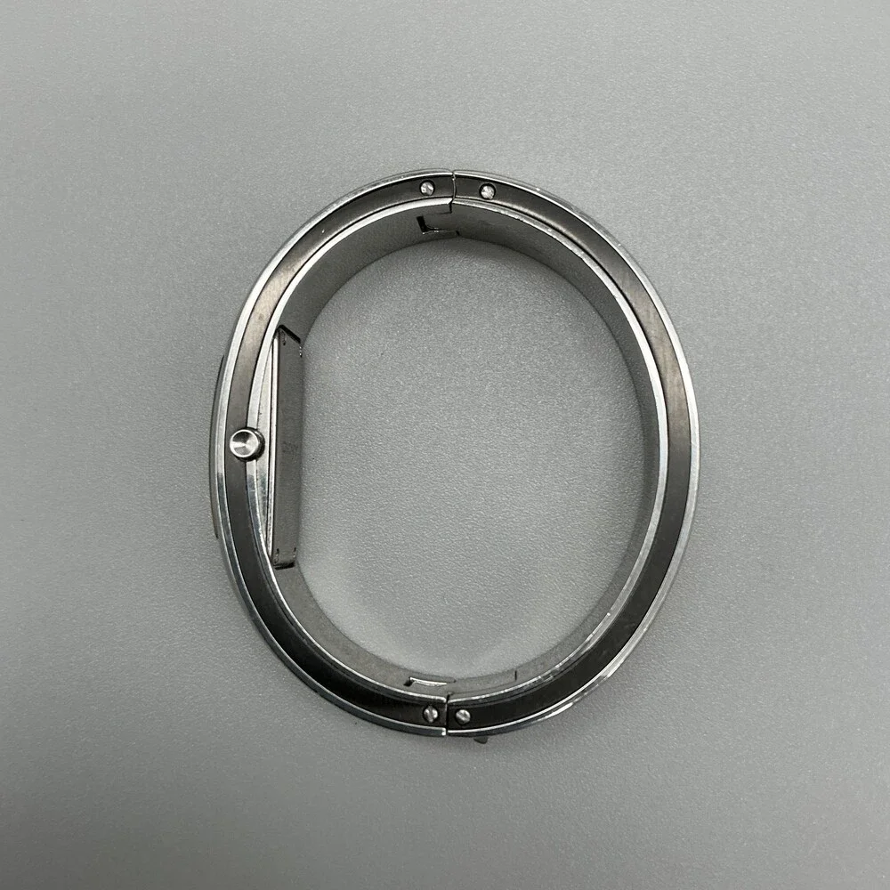 DKNY Womens Watch 14mm Silver Tone Stainless Bangle Bracelet New Battery 6.5